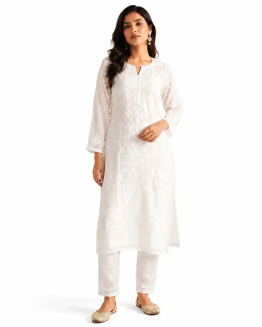 Chikankari kurtis wholesale manufacturer in Lucknow India