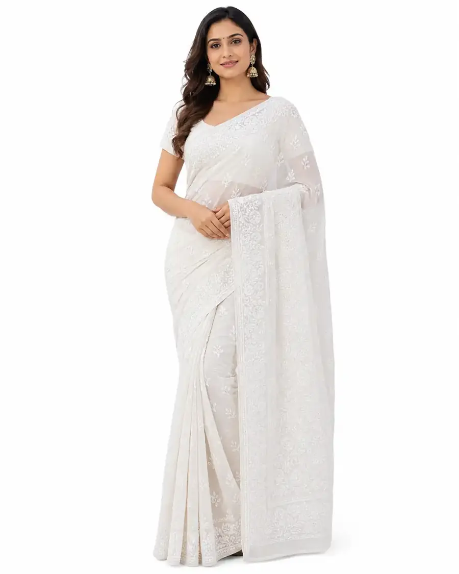 Chikankari sarees manufacturer and wholesale exporter in Lucknow