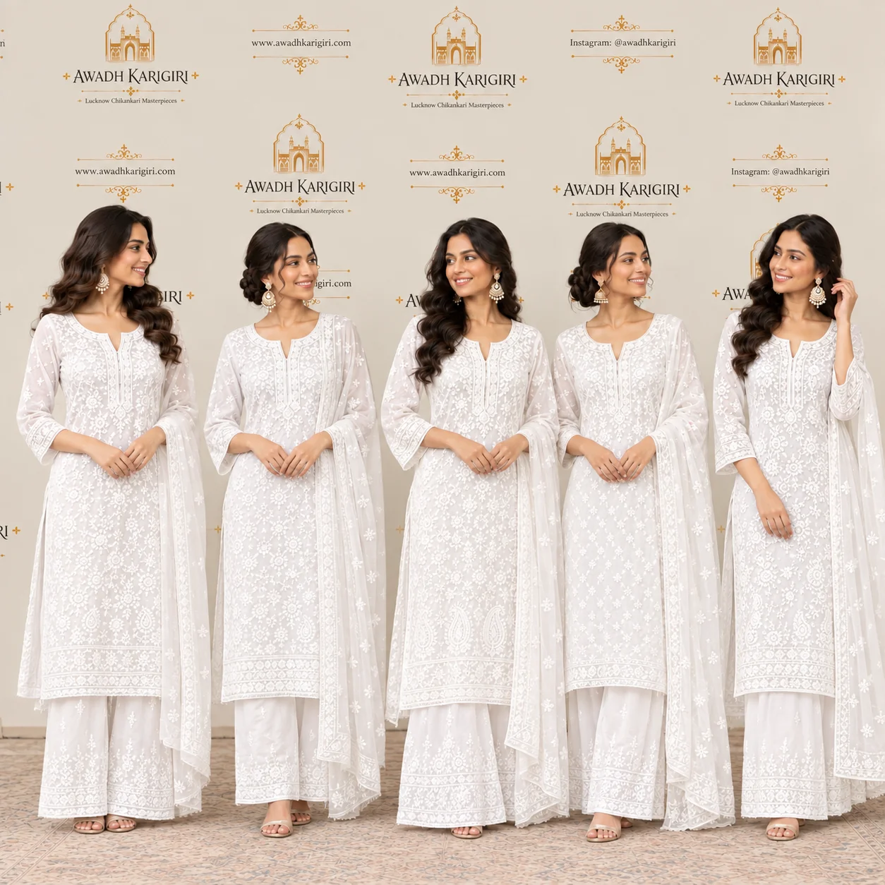 Authentic Hand Embroidery Chikankari Kurti Manufacturer Lucknow Awadh Karigiri