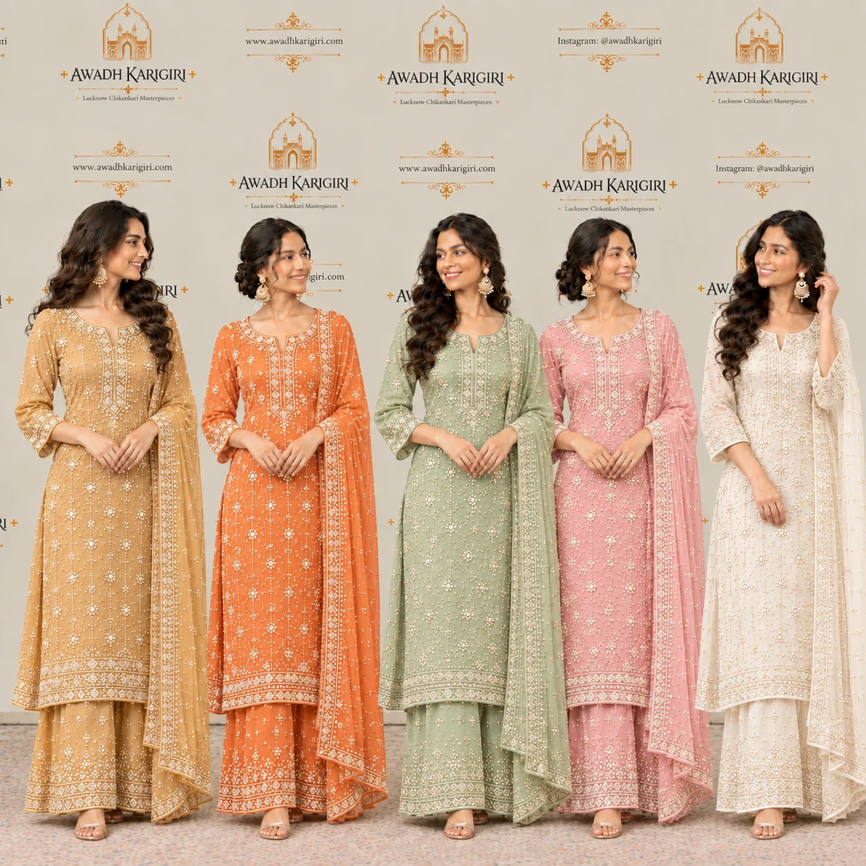 Hand Embroidery Cutdana Work Kurti Manufacturer India Lucknow Awadh Karigiri