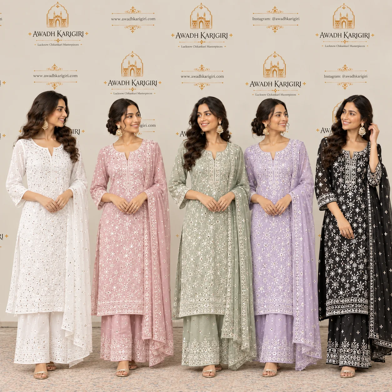 Hand Embroidery Mukaish Badla Kurti Manufacturer Lucknow Awadh Karigiri