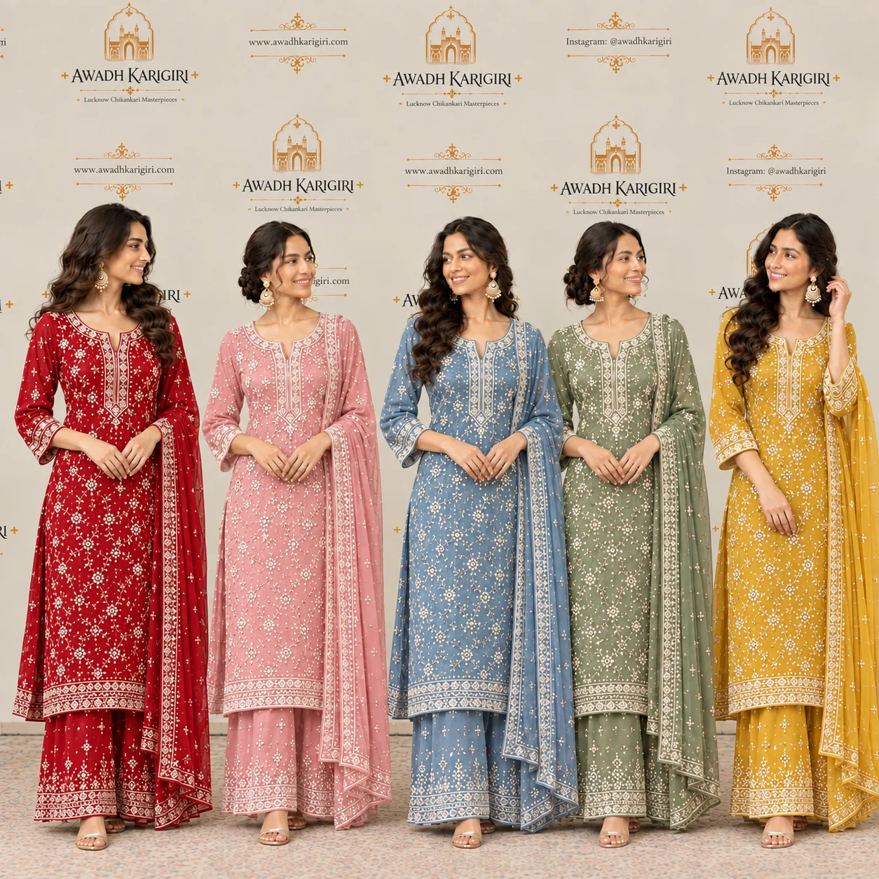 Hand Embroidery Pearl Moti Kurti Manufacturer India Lucknow Awadh Karigiri