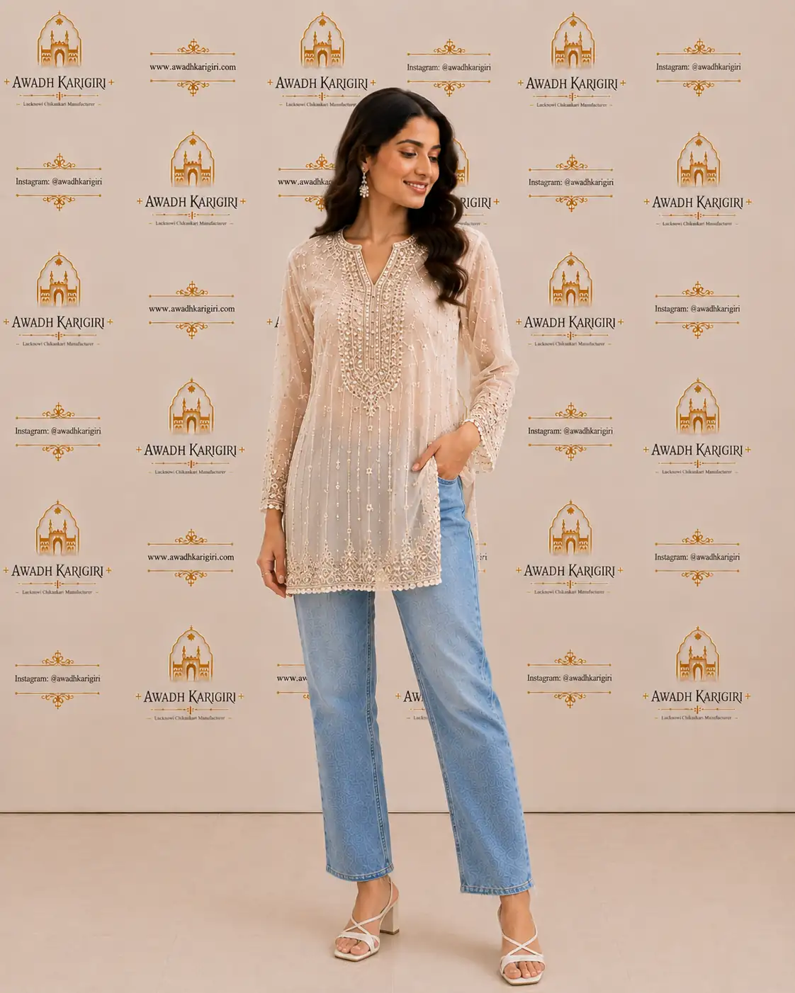 Embroidered Bead Work Top 1
