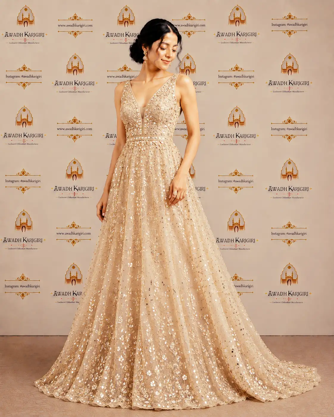 Couture Badla Evening Gown 1
