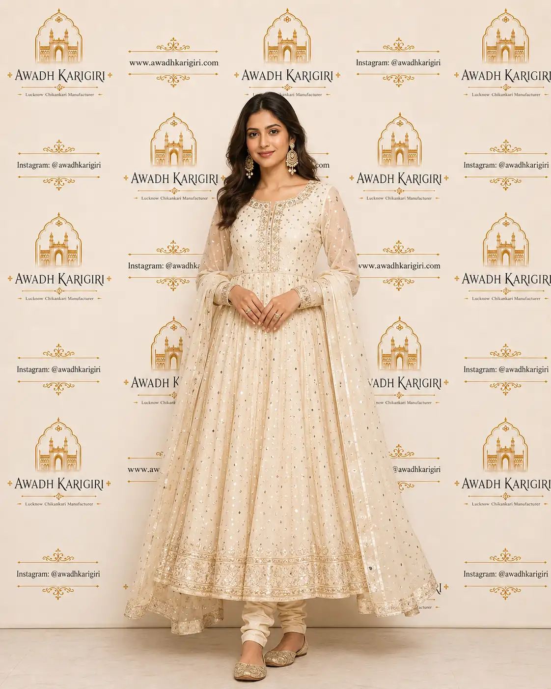 Heritage Mukaish Anarkali 1